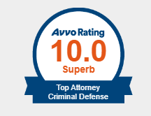 Avvo Rating | 10.0 | Superb | Top Attorney Criminal Defence
